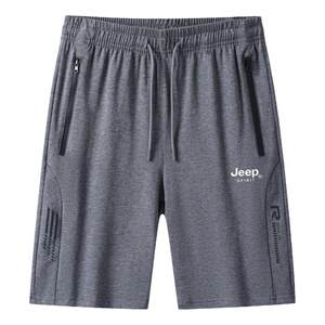 
Jeep jeep pure cotton sports shorts men's summer outdoor wear large size plus fat plus size jogging casual five-point pants men