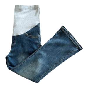 孕妇微喇牛仔裤不勒肚子秋冬季加绒加厚2025新款外穿孕期托腹裤子