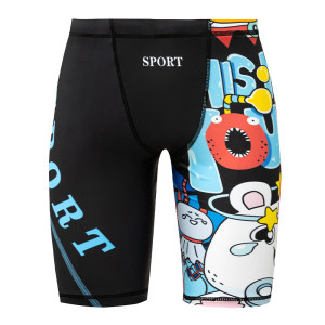 Children's swimming trunks Boys, boys, boys and boys, boys and young people, professional training quick -drying equipment five -point swimsuit swimming trunks