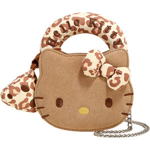 
Children's gift TOUTOU hellokitty Sanrio Hello Kitty leopard print handbag cute gift for girlfriend