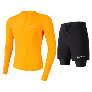 
BRAEEL large size Korean wetsuit men's quick-drying sunscreen jellyfish suit surfing suit slimming hot spring split swimsuit