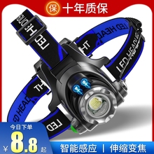 Strong light headlights with telescopic zoom and hand waving sensing