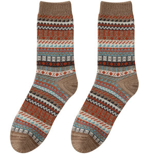 
Socks for men's mid-tube socks for spring and autumn pure cotton yarn retro autumn and winter ethnic style anti-odor thickened men's stockings