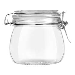 [Yellow peach canning bottle] High temperature resistant glass bottle