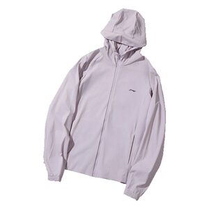Li Ning Sports Jacket Women's 2025 Summer New Casual Fitness Loose Hooded Sun Protection Clothing Windbreaker AFDV980