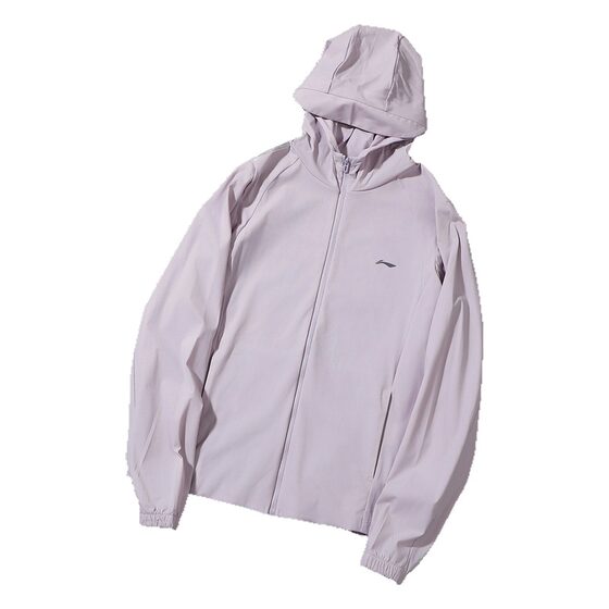 Li Ning Sports Jacket Women's 2025 Summer New Casual Fitness Loose Hooded Sun Protection Clothing Windbreaker AFDV980