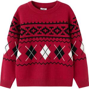 
Balabala boys' sweaters, medium and large children's sweaters, autumn and winter new children's pullover bottoming shirts, baby tops