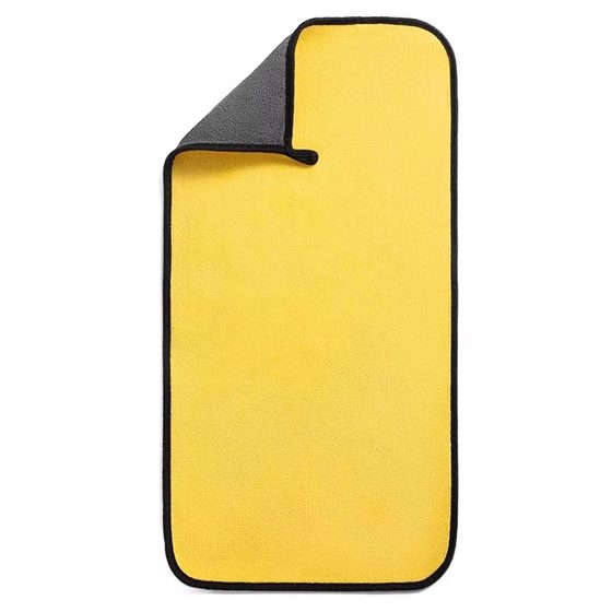 Thickened car wipe towel car washing dedicated water absorption without trace large no hair carbide car interior decorative reflector glass rag