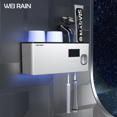 Зубная щетка дезинфицирующее средство 日本进口mujia智能电动壁挂紫外线杀菌免刷牙杯收纳盒牙刷消毒器