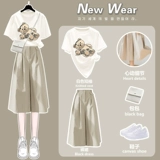 Платье, летняя одежда, штаны, комплект для школьников, летняя юбка, для средней школы, подходит для подростков