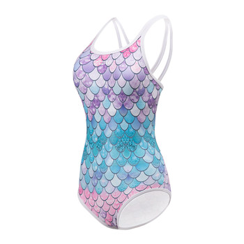 
Racing swimsuit mermaid one-piece girl