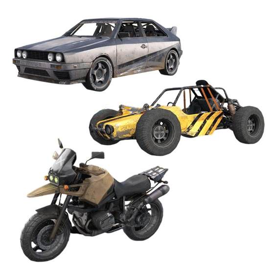 
Peace Elite Game Official Peripheral PlayerUnknown's Chicken-Eating Car Vehicle Assembly Building Block Model Ornament Gift