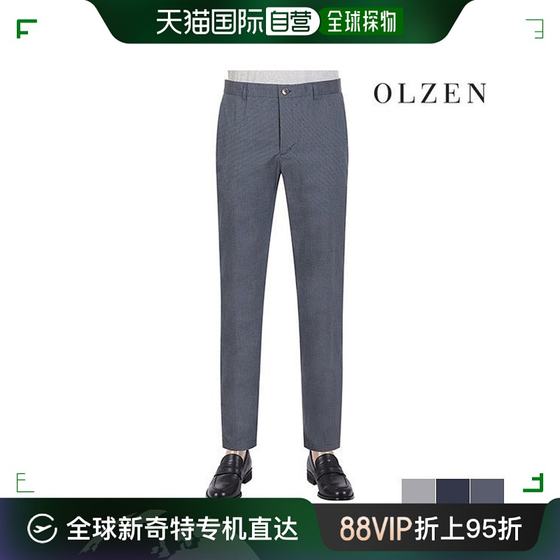 韩国直邮OLZEN 棉裤 [LF CLUB/OLZEN] 双色 格纹细节 商务款 休闲