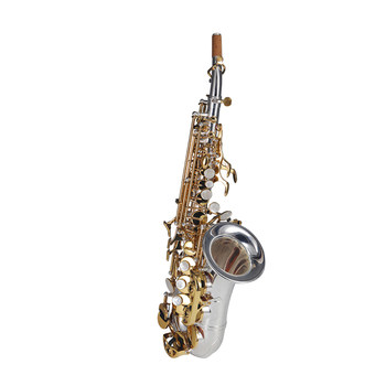 Rollins silver plated saxophone small elbow saxophone