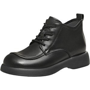 Tianmeiyi retro thick-soled British plus velvet Martin boots women's shoes fashion boots short boots leather boots 2025 winter new style