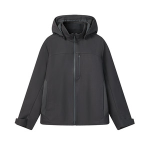 
FILA MILANO Official Men's Woven Jacket 26 Spring New Fashion Casual Hooded Sheep Wool Top