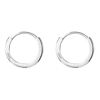 999 sterling silver ear traps, pierced ears for sleeping, no need to remove earrings