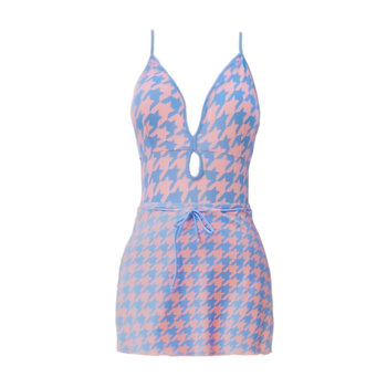 
ZUK split two-piece triangular skirt swimsuit