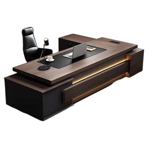 
Simple modern boss desk and chair combination, president desk, light luxury executive desk, supervisor manager desk, office furniture