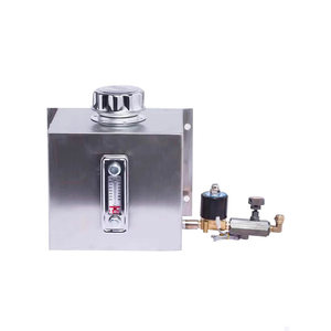 
Punch iron oil tank with solenoid valve Double-sided oil feeder automatic oil dripper with scale stainless steel oil tank oil pot