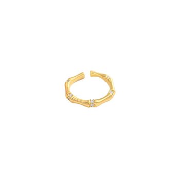 
Medium-old gold enamel pattern ring for women niche design high-end index finger ring retro new Chinese finger ring