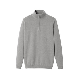 Decathlon semi-zipper sweater autumn and winter stand-up lapel pullover sports and casual long-sleeved sweater men SAG1

