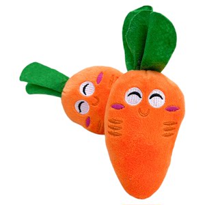 Double bone chicken legs fruit carrot vegetables pet dog dog cat plush voice resistant to grinding teeth toy supplies
