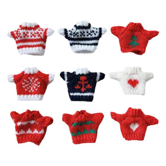 
Undecided doll clothes 13cm head dog repair dog cotton doll clothes 8 points bjd accessories toys sweater dolls