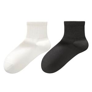 
Socks women's pure cotton mid-calf socks summer thin antibacterial, deodorant and sweat-absorbent sports cotton socks spring boneless short socks