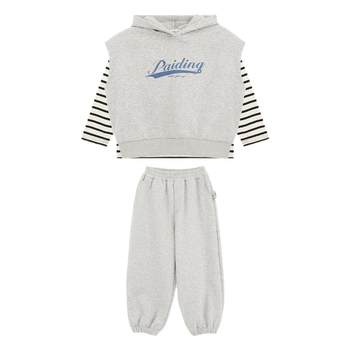 Paicho Children's Clothing Boys Set Children's Fashion Sports Three-Piece Set 2025 New Chinese-Da Children's Leisure Spring Cool
