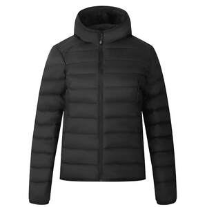 
361 Hooded Rib Down Jacket Women 2025 Winter Women's Lightweight Warm Down Jacket Slim Fit Windproof Jacket