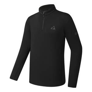 
Velvet FILA long-sleeved T-shirt for men 2025 winter new outdoor sports fitness half-zip bottoming top