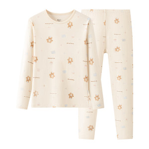 
Red bean girl pure cotton underwear set base layer for teenagers, junior high school and older children, all-cotton autumn and winter warm autumn clothes and long trousers