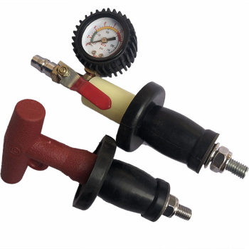 Car cold water tank leak test pressing rubber pier plug cover