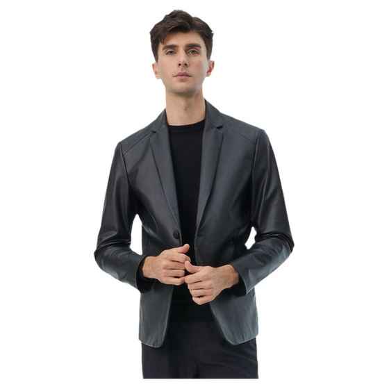 
Beast King Autumn New Men's Cowhide Genuine Leather Suit Collar Jacket Business Casual Genuine Leather Jacket