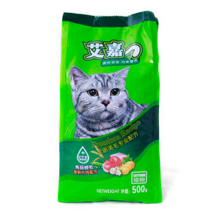 
Aijia cat food crispy beef flavor 500g*5 packs of young and adult cat food natural pet cat staple food 5*0.5kg free shipping