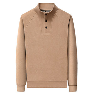 
Hengyuanxiang 2025 winter new high-end German velvet sweatshirt men's stand-up collar plus velvet thickened inner top and bottoming shirt