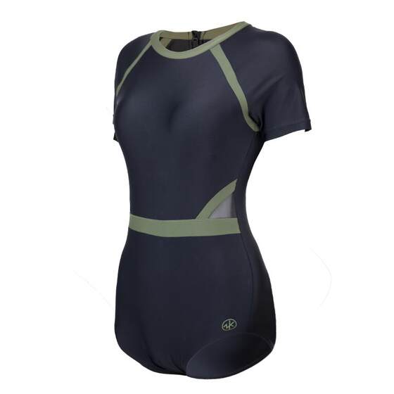 
Chauke women's swimsuit racing short-sleeved women's sports swimwear zoke training slim girl hot spring swimsuit