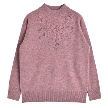 
100% pure wool sweater for mothers thickened sweater