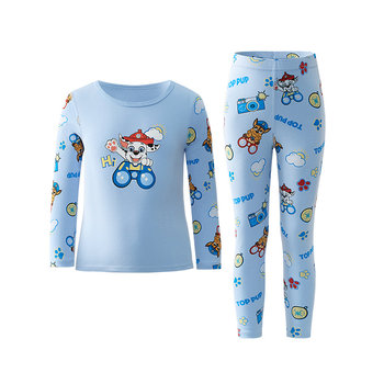 Wangwang team children's autumn clothing autumn pants warm suit
