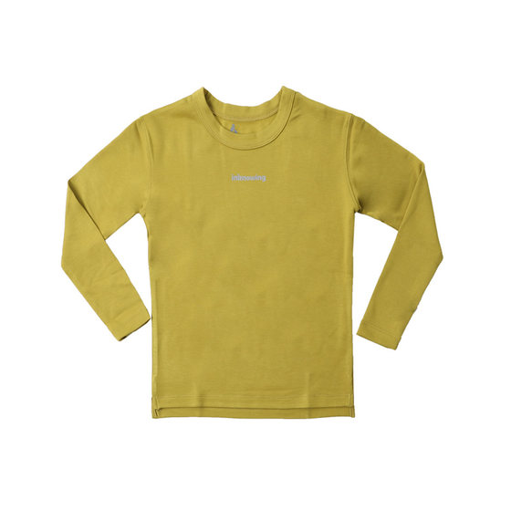 
inknowing sports long-sleeved round neck T-shirt for boys and girls baby spring and autumn new comfortable solid color breathable top