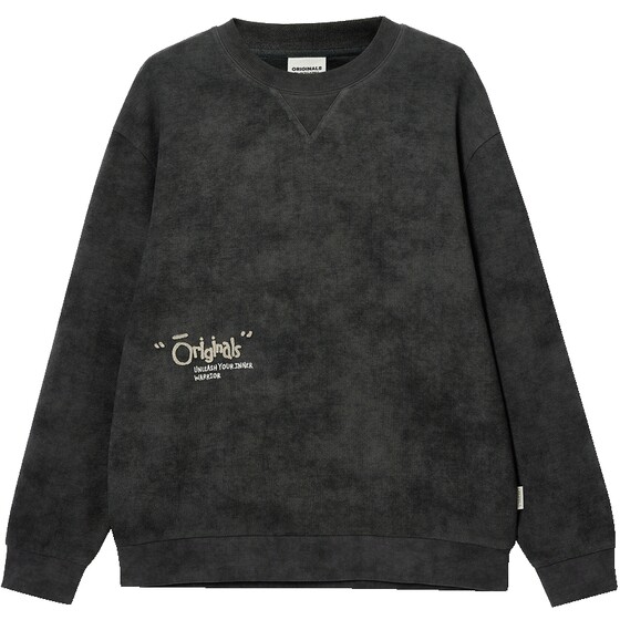 
Jack Jones men's spring new three-dimensional letter toothbrush embroidered tie-dye casual round neck dropped shoulder sleeves loose sweatshirt