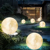 Уличная луна, сферическая лампа на солнечной энергии, вилла, популярно в интернете