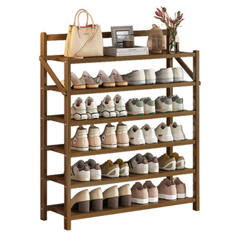 No installation shoe rack folding storage rack

