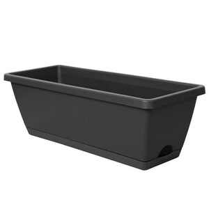 
Rectangular flower pot balcony planting vegetable pot planting pot planting special box for vegetables household plastic long pot planting indoor flower planting