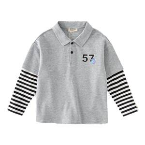 
David Bella boys spring long-sleeved T-shirt children's POLO shirt boy's bottoming shirt boy's top children's clothing big child