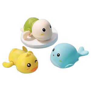 TikTok same baby bathing toys for children's clockwork play in the water, turtle, baby swimming safety mini duck
