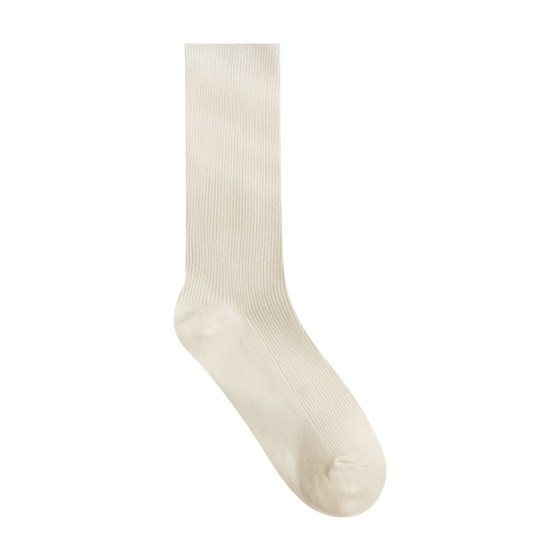 
Himade spring and summer pile socks women's mid-calf stockings Japanese cotton socks outer wear simple solid color off-white gray socks