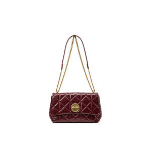 
Red Valley Bag Women's New Retro Leather One-Shoulder Armpit Bag Premium Chain Bag Red Crossbody Bag Women's Bag