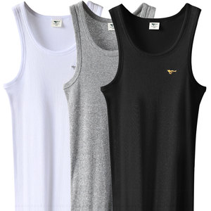 
Septwolves hurdle vest men's pure cotton fitness sports sweatshirt breathable sweat-absorbent muscle base sexy suspender underwear thin